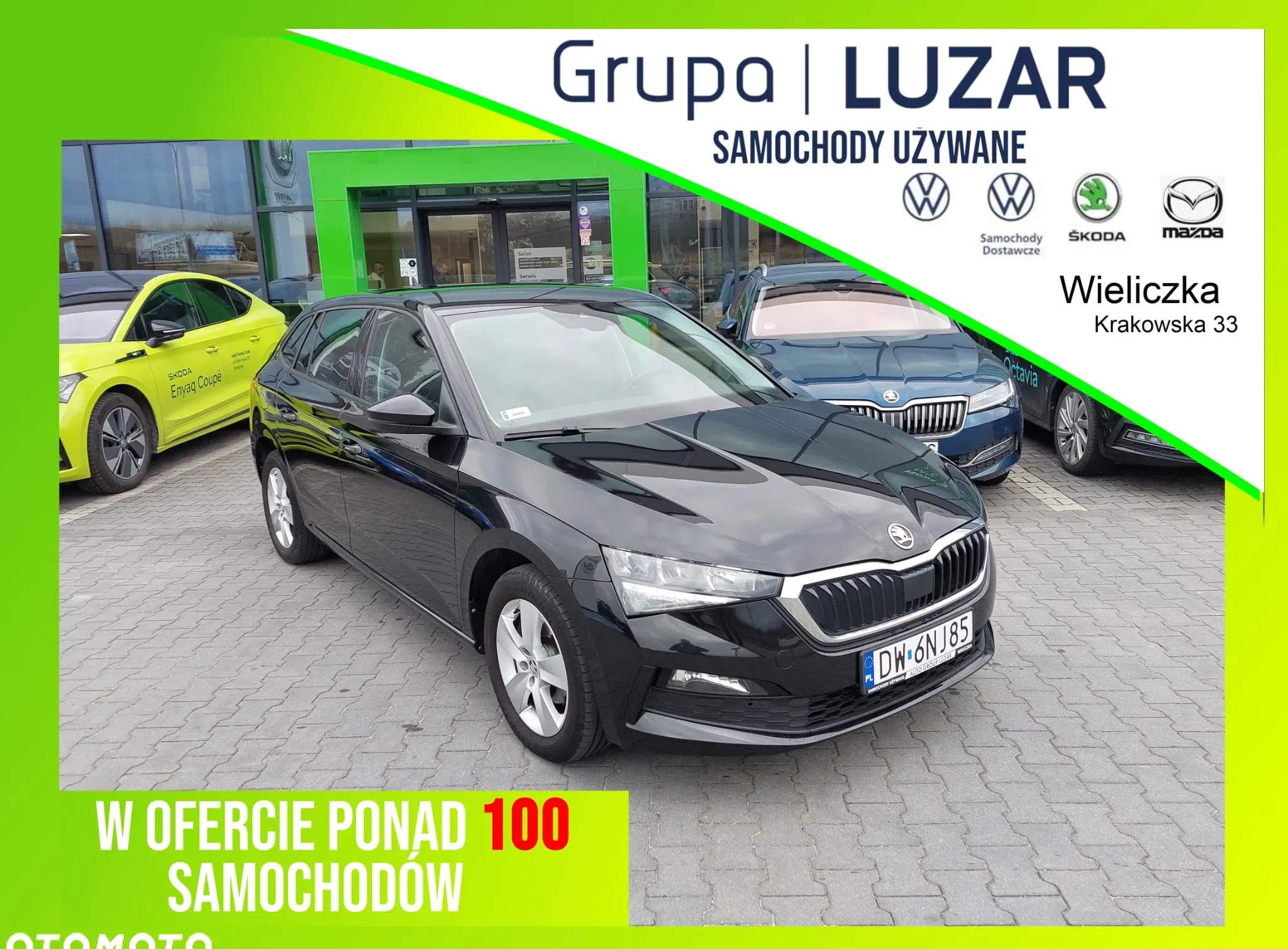 skoda scala wieliczka Skoda Scala cena 66900 przebieg: 81330, rok produkcji 2021 z Wieliczka